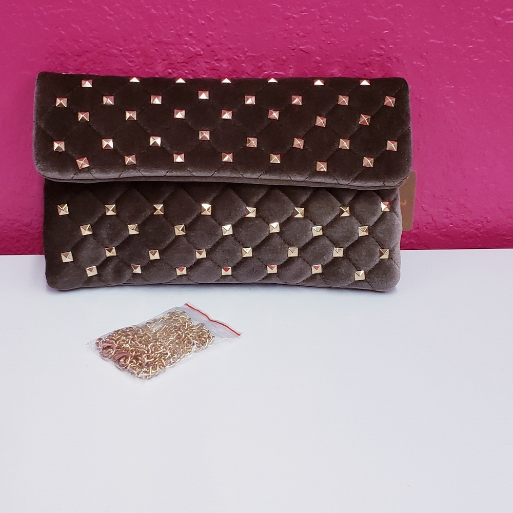 Studded velvet clutch bag 💥💥